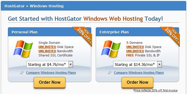 hostgator-windows-plan